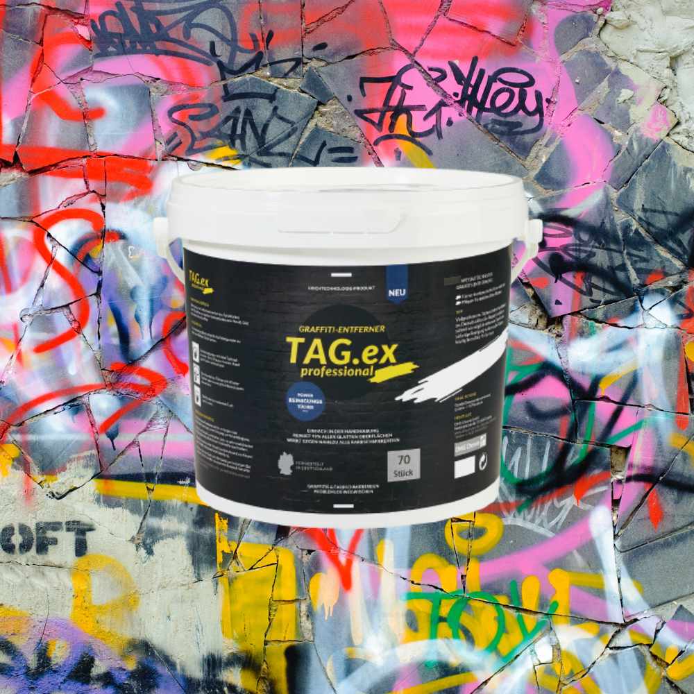 Graffitifjerner / Taggefjerner - 70 klar til bruk wipes - TAG.ex